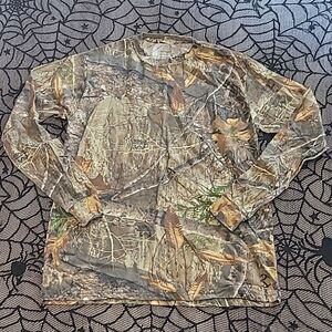 Realtree Camouflage Long Sleeve Tshirt Boy's Size XL